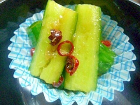 ピリ辛~叩ききゅうりのポン酢和え